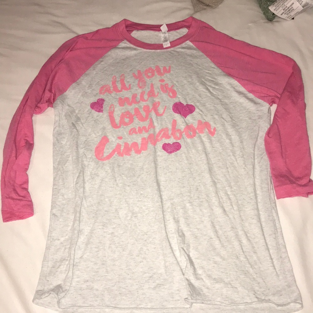 All You Need is Love and Cinnabon Baseball T